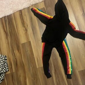 Lola and the boys black sweat outfit